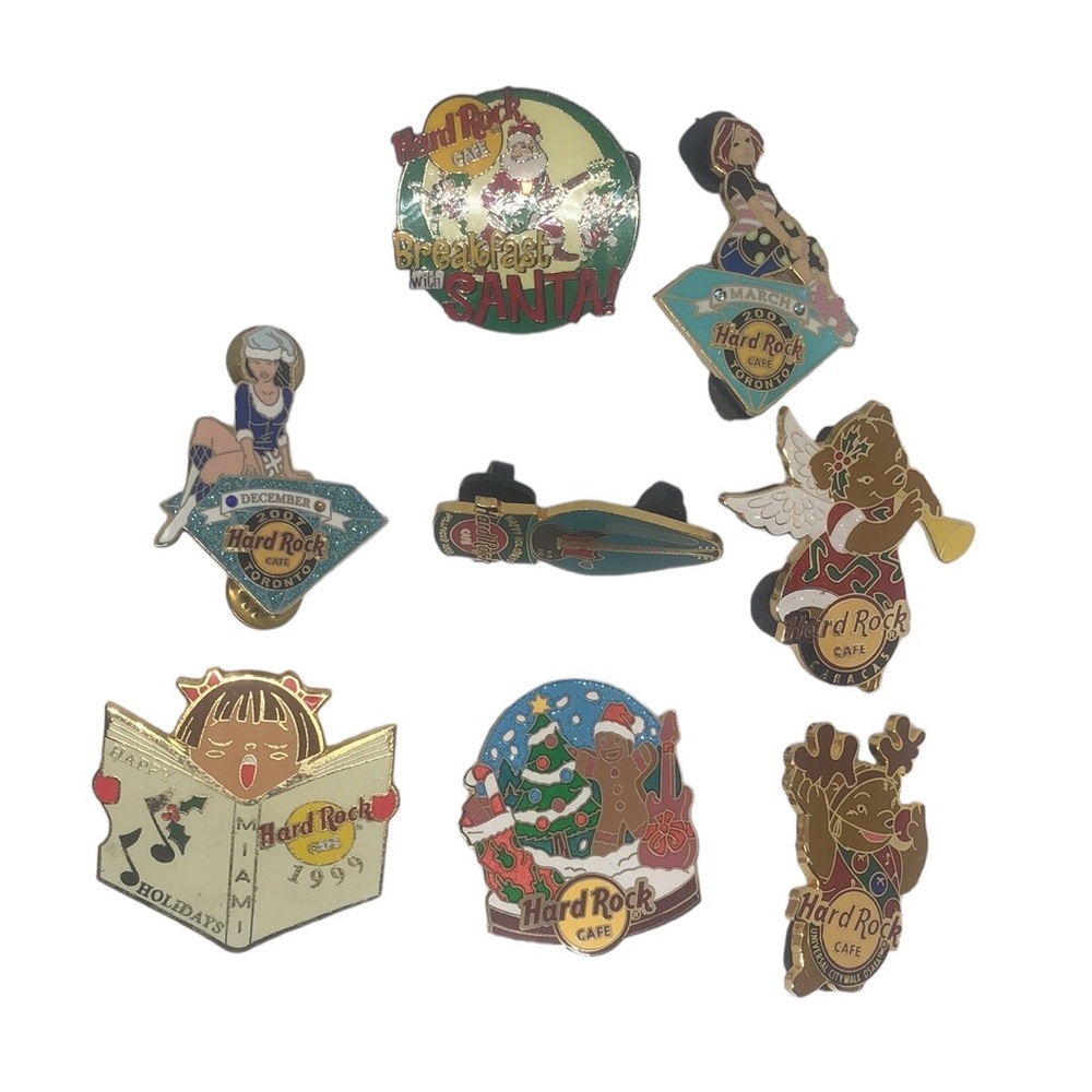 2 Calendar Birthstone Diamond Toronto Girls, Gingerbread Snow Dome Lot Of 8 Pins